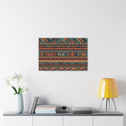 Vintage Aztec Canvas Print