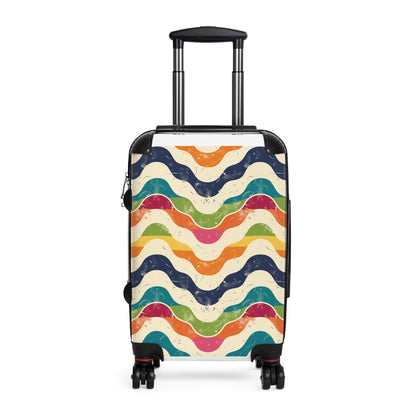 Retro Waves Suitcase: Vibrant Travel