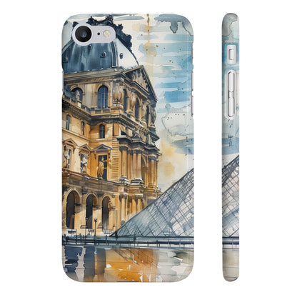 Parisian Dream: Louvre Watercolor Phone Case