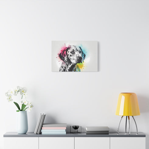 Cute Dalmatian — Canvas Wall Art — Kiln-Dried Pine Frame & Ready-to-Hang Back View
