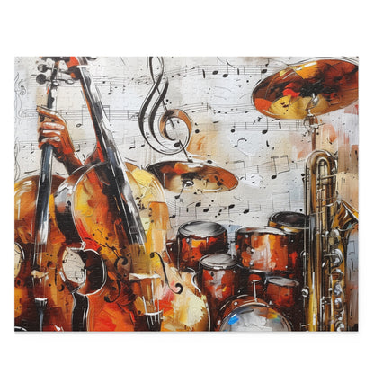 "Musical Melody Jigsaw Puzzle with intricate designs of music notes and instruments - perfect for music enthusiasts of all ages"