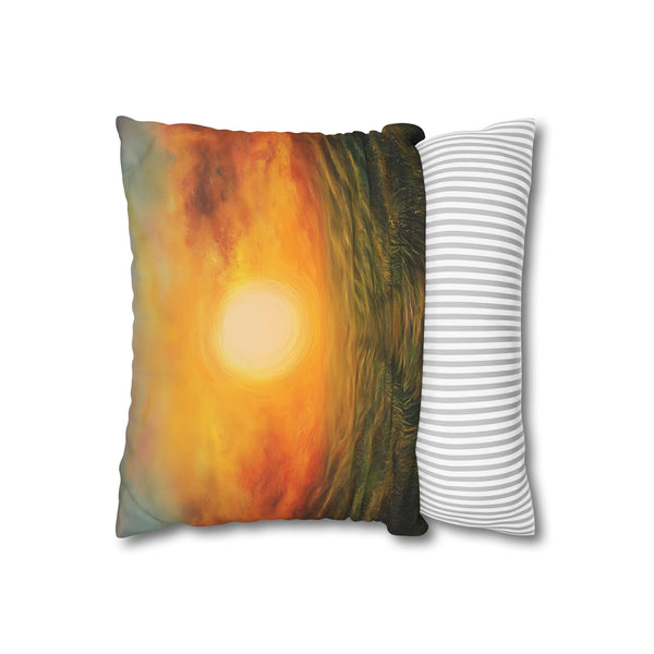 A Sunrise Symbolizing Hope and New Beginnings Double-Sided Square Cushion Cover