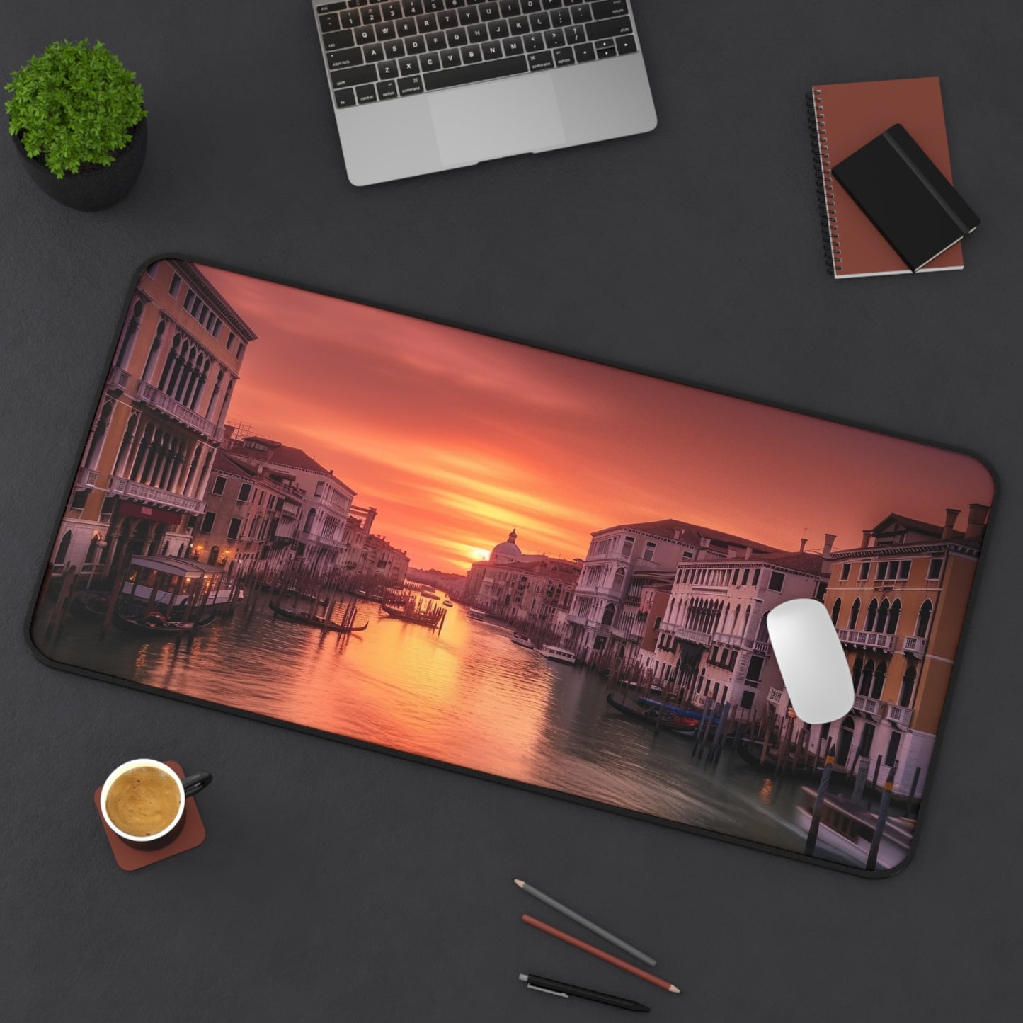 Venic Sunset Desk Mat | Desk Mat | Accessories, Back-to-School, Desk, Fall Bestsellers, Home & Living, Mouse pad, Mouse Pads, Mousepad, Seasonal Picks, Stationery, TikTok | Prints with Passion