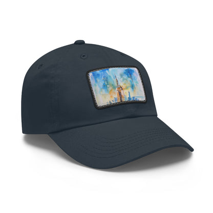 Empire State Skyline Watercolor Cap