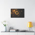 Golden Gears Orbiting Black Sun — Canvas Wall Art — Product Detail View 7
