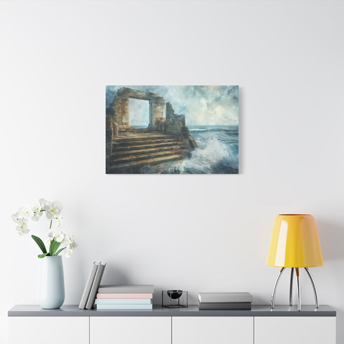 Crystal Tide Sweeping over Ruins (Edition II) — Canvas Wall Art — Product Detail View 7