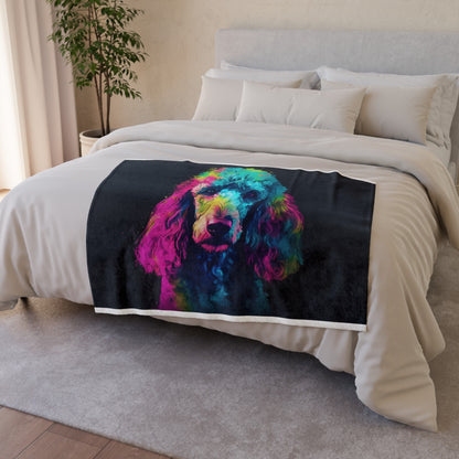 this blanket is perfect for snuggling up with your furry best friend. Made of high-quality