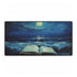 Moonlight Spilling from Open Book — XL & XXL Desk Mat — Full Top-Down Artwork View