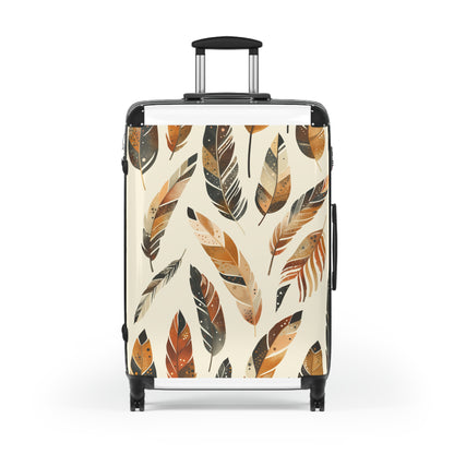 Boho Feather Dream Suitcase Pattern | Bags | Accessories, Bags, Travel, Travel Accessories | Prints with Passion