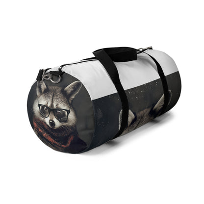 Raccoon Hipster Duffel Bag | Duffle Bags | Accessories, All Over Print, AOP, Assembled in the USA, Assembled in USA, Bags, Duffle, Made in the USA, Made in USA | Prints with Passion