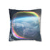 Surreal Dream Bubble Drifting Over Earth — 40×40 Cushion Cover — Front 40×40 cm Square Cushion View