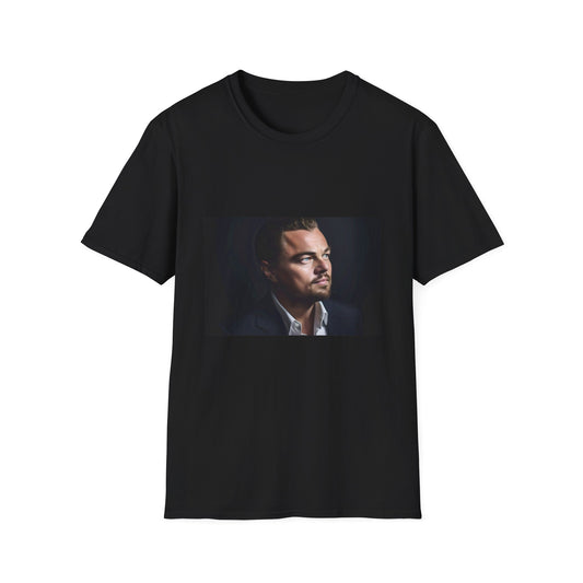 Captivating Icon in Timeless Style | T-Shirt | Blood Diamond, Django Unchained, Great Gatsby, Inception, Jack Dawson, Leonardo DiCaprio, The Departed, The Revenant, The Wolf of Wall Street, Titanic | Prints with Passion