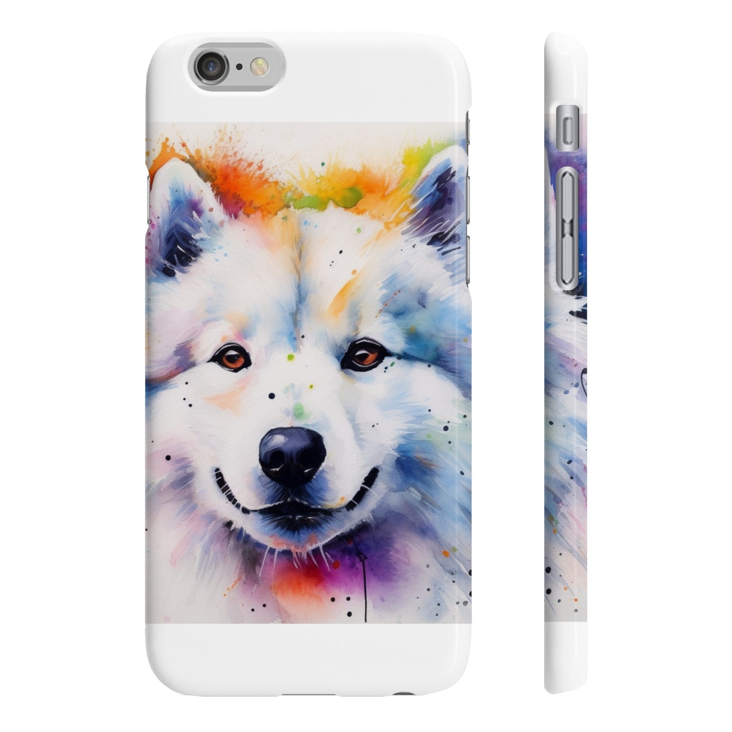 Samoyed Charm: Happy Pup Phone Case | Phone Case | Accessories, Glossy, iPhone Cases, Matte, Phone Cases, Samsung Cases, Slim | Prints with Passion