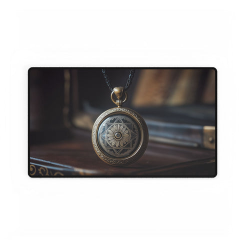 Time Machine Disguised as Locket — XL & XXL Desk Mat — Gaming & Workspace Desk Setup View