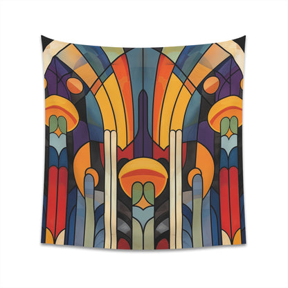 Abstract Art Deco Tapestry: Timeless Elegance in Geometric Patterns - Perfect Vintage Decor