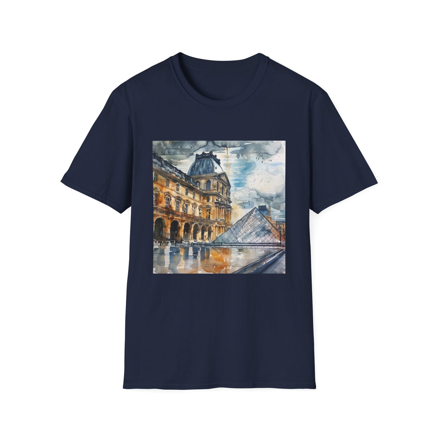 ## The Louvre in Watercolor: A Parisian Dream on a T-shirt