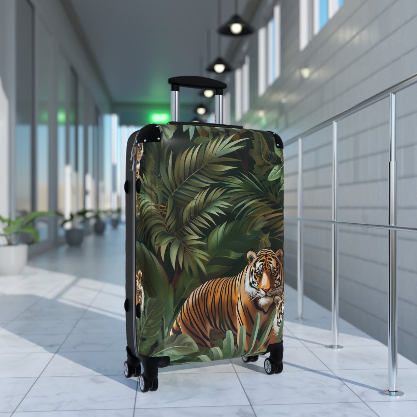 Tiger Print Jungle Safari Suitcase