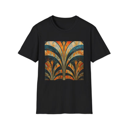 Deco Elegance: A Tapestry of Abstract Patterns | T-Shirt | DTG, Men's Clothing, Regular fit, T-Shirts, Unisex, Women's Clothing | Prints with Passion