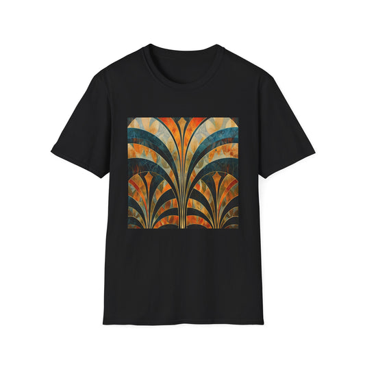 Deco Elegance: A Tapestry of Abstract Patterns | T-Shirt | DTG, Men's Clothing, Regular fit, T-Shirts, Unisex, Women's Clothing | Prints with Passion