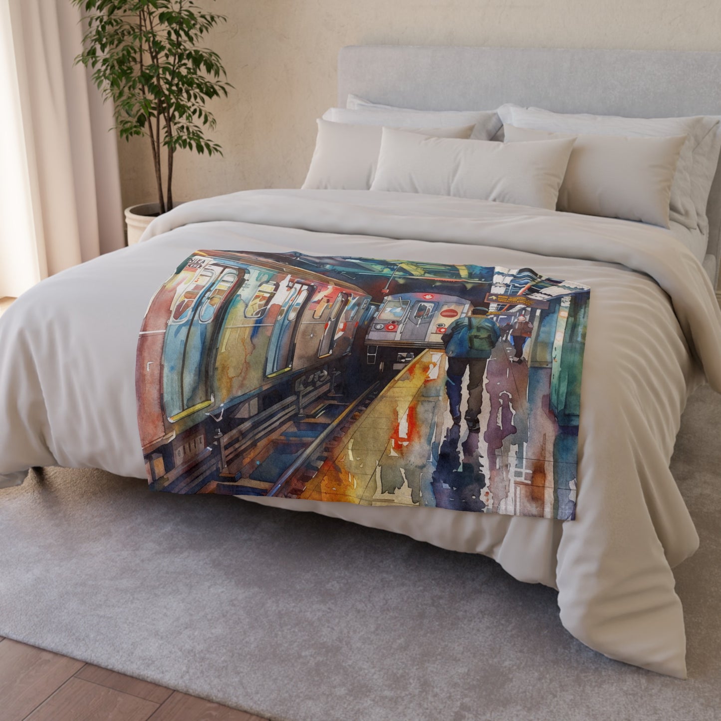 this cozy blanket is perfect for snuggling up on the couch and dreaming of the city that never sleeps. Whether you're a local or just visiting