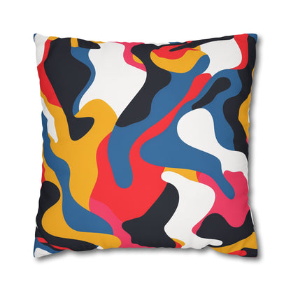 Modern Abstract Bright Pillow Case - Seamless pattern brings a pop of color and style to your bedroom decor.