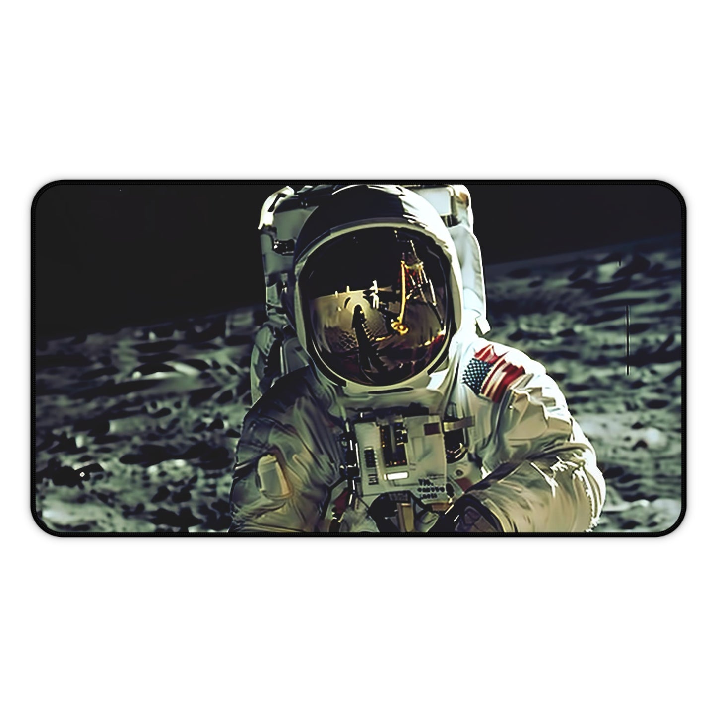 "Spaceman Adventure Desk Mat - Bring galaxy vibes to your workspace with spaceman and stars design, spark creativity and inspiration"