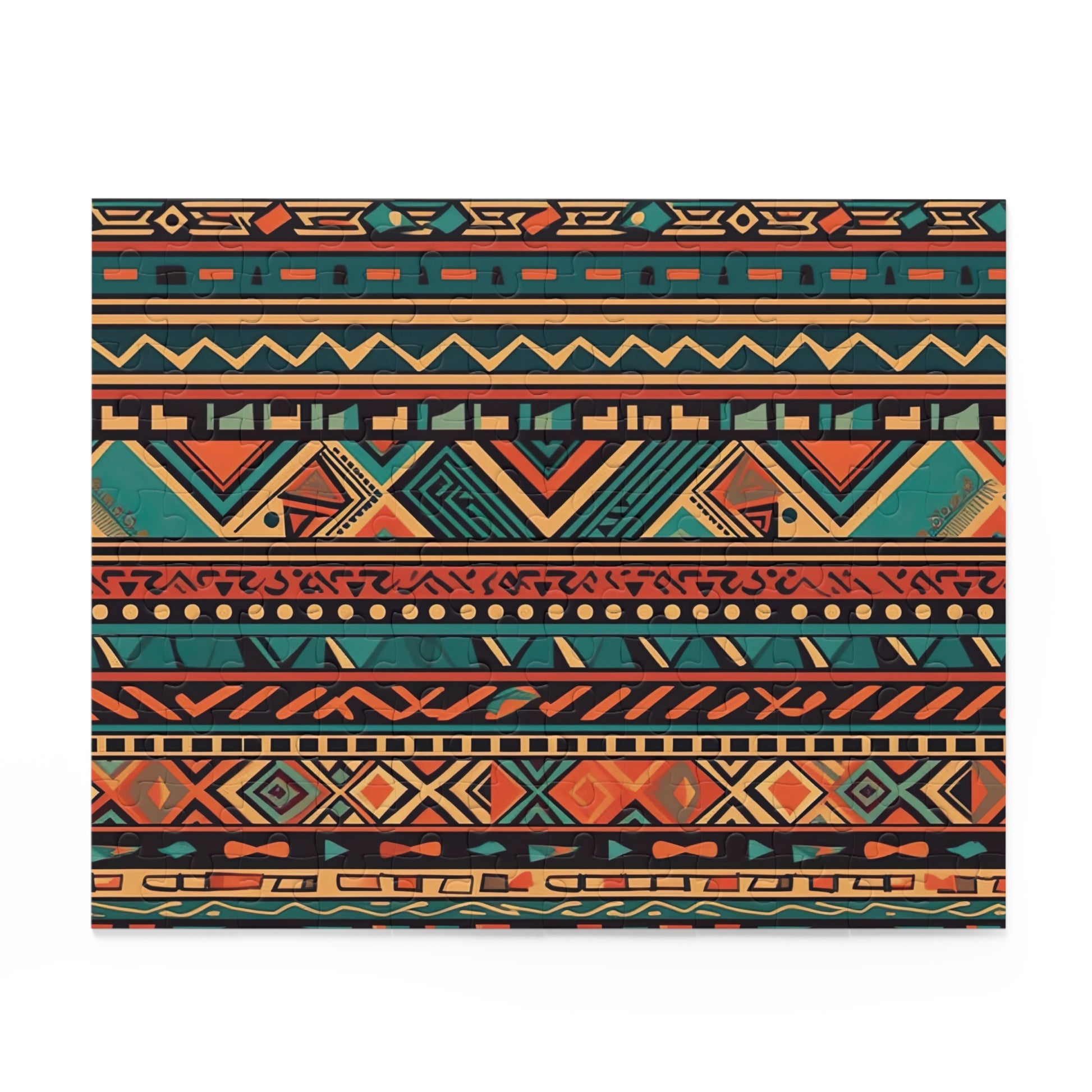 "Discover Aztec beauty with Aztec Mysteries jigsaw puzzle - intricate design"