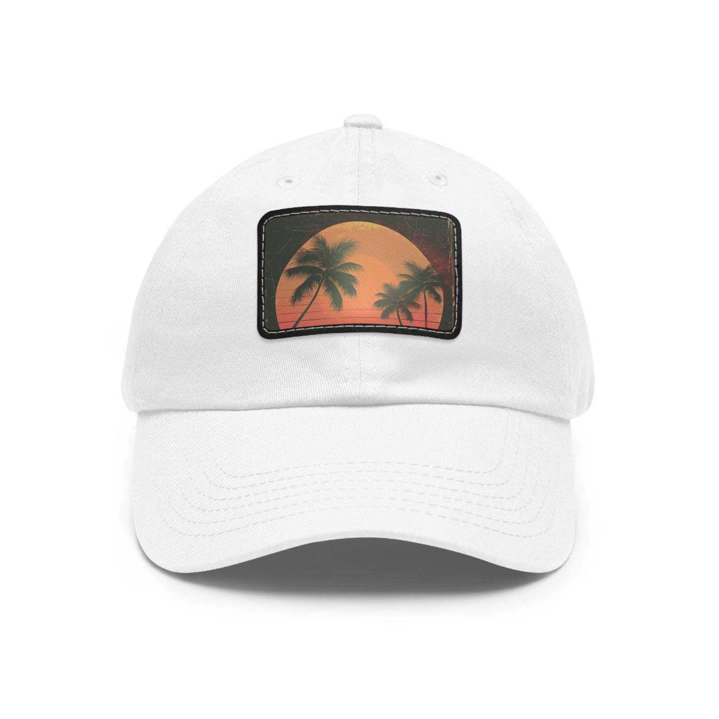 Vintage Sunset Paradise Baseball Cap