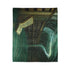 Floating Library under Time Vortex — Plush Fleece Throw Blanket — Product Detail View 7