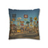 Desert Road with Endless Signs (Edition II) — 40×40 Cushion Cover — Double-Sided Back & Concealed Zip Detail