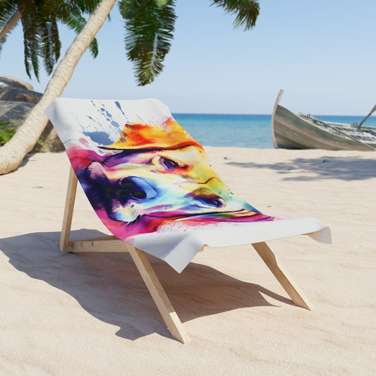 these towels are perfect for lounging under the sun or drying off after a swim at the beach or pool. The royal canin labrador design adds a fun and playful touch to your beach essentials. Whether you're a dog lover or simply appreciate adorable designs