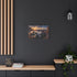 Sunset Canyon with Floating Bioluminescent Jellyfish — Canvas Wall Art — Product Detail View 5