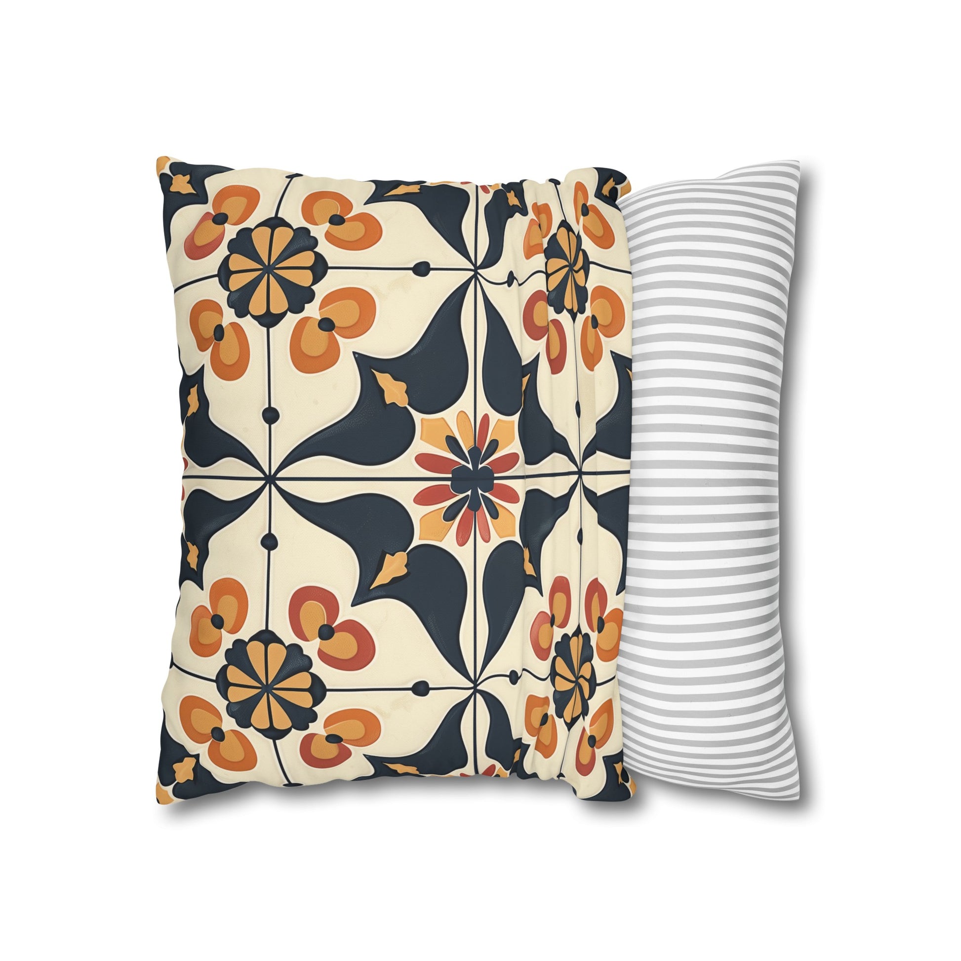 "Vibrant Artisan Tiles Pillowcase for Stylish Bedroom Decor"