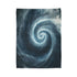 Storm Shaped Like a Spiral Eye Plush Fleece Throw Blanket
