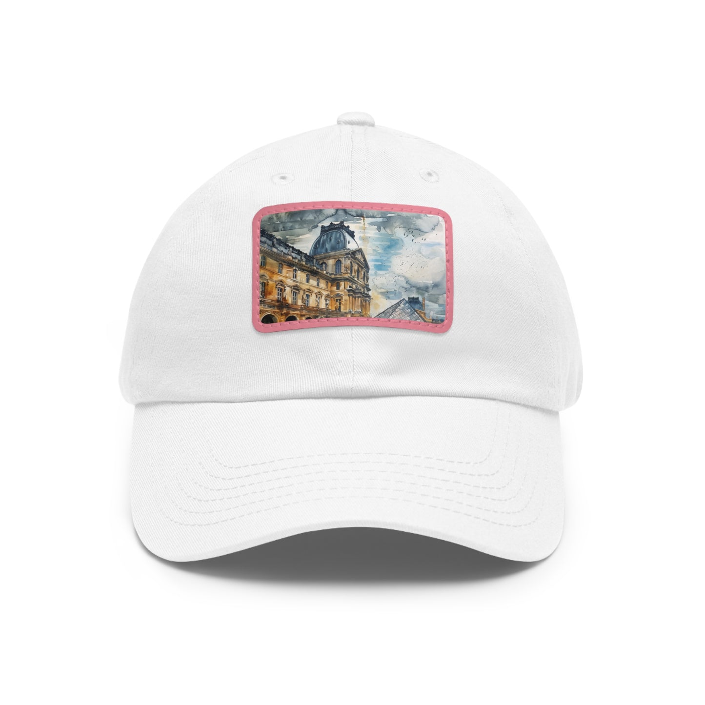 Parisian Charm Louvre Watercolor Cap