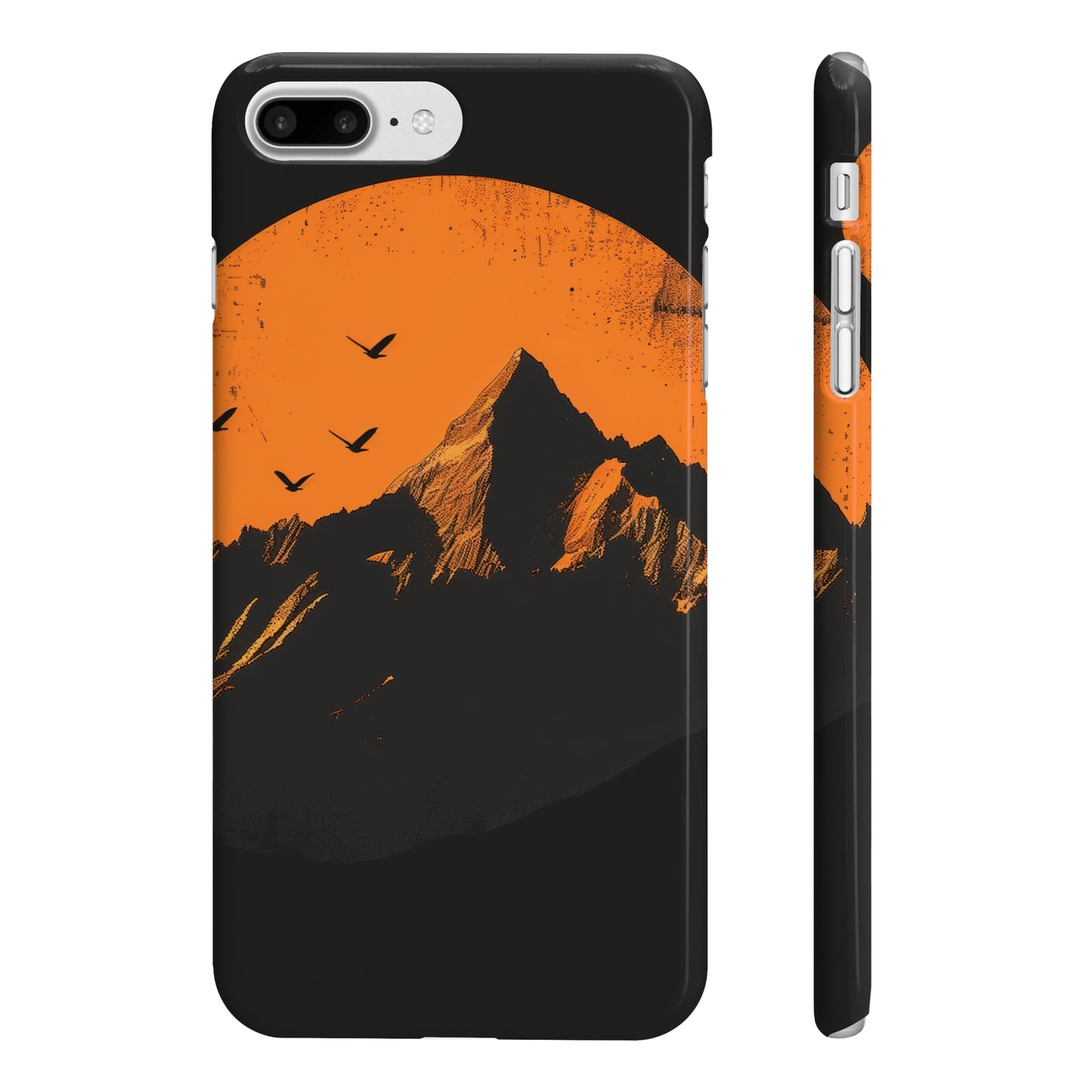 Sunrise Serenity: Minimalist Mountain Phone Case