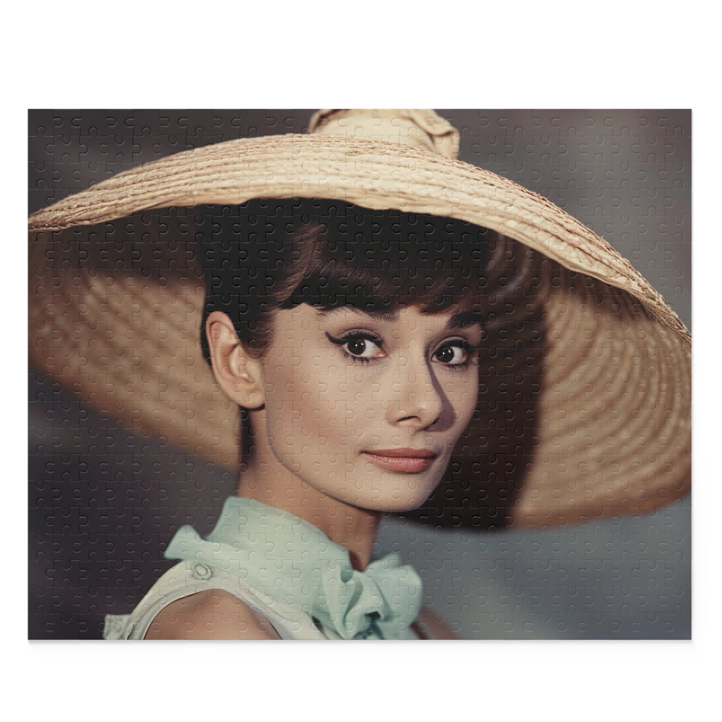 Audrey Hepburn Tribute Jigsaw Puzzle - Elegant Hollywood icon portrayed in stunning puzzle image