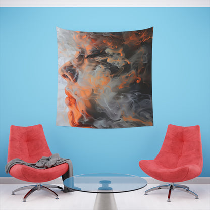 Ephemeral Art: A Smoke Tapestry | Wall Tapestry | All Over Print, AOP, Decor, Halloween, Home & Living, Home Decor, Indoor, Spring Essentials, Sublimation, Tapestry | Prints with Passion