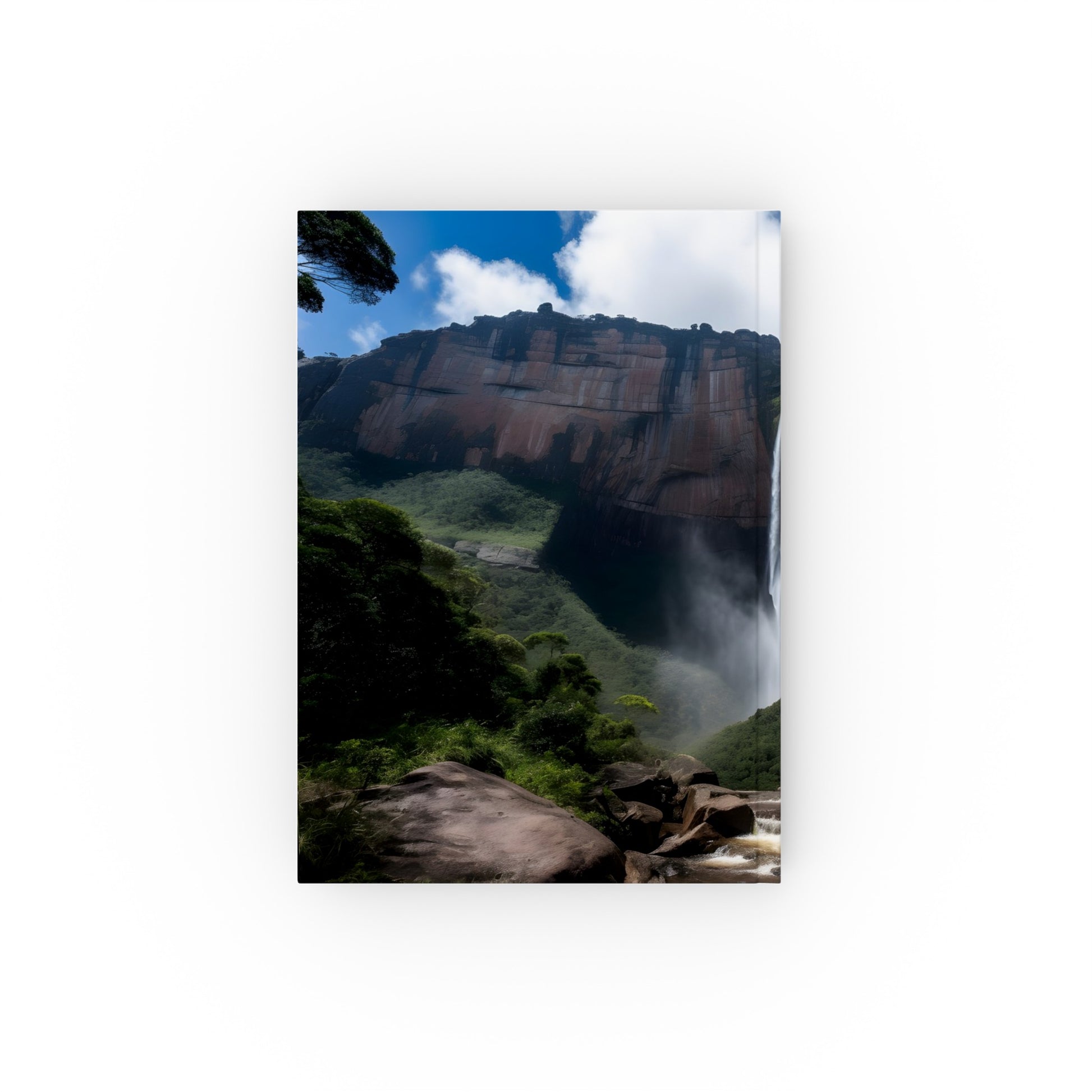 "Angel Falls Reverie Journal - Capture Venezuelan adventures with this stylish, high-quality gift. Perfect for all seasons. Shop now!"