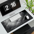 Lighthouse Floating Above Storm — XL & XXL Desk Mat — 3mm Non-Slip Natural Rubber Base Detail
