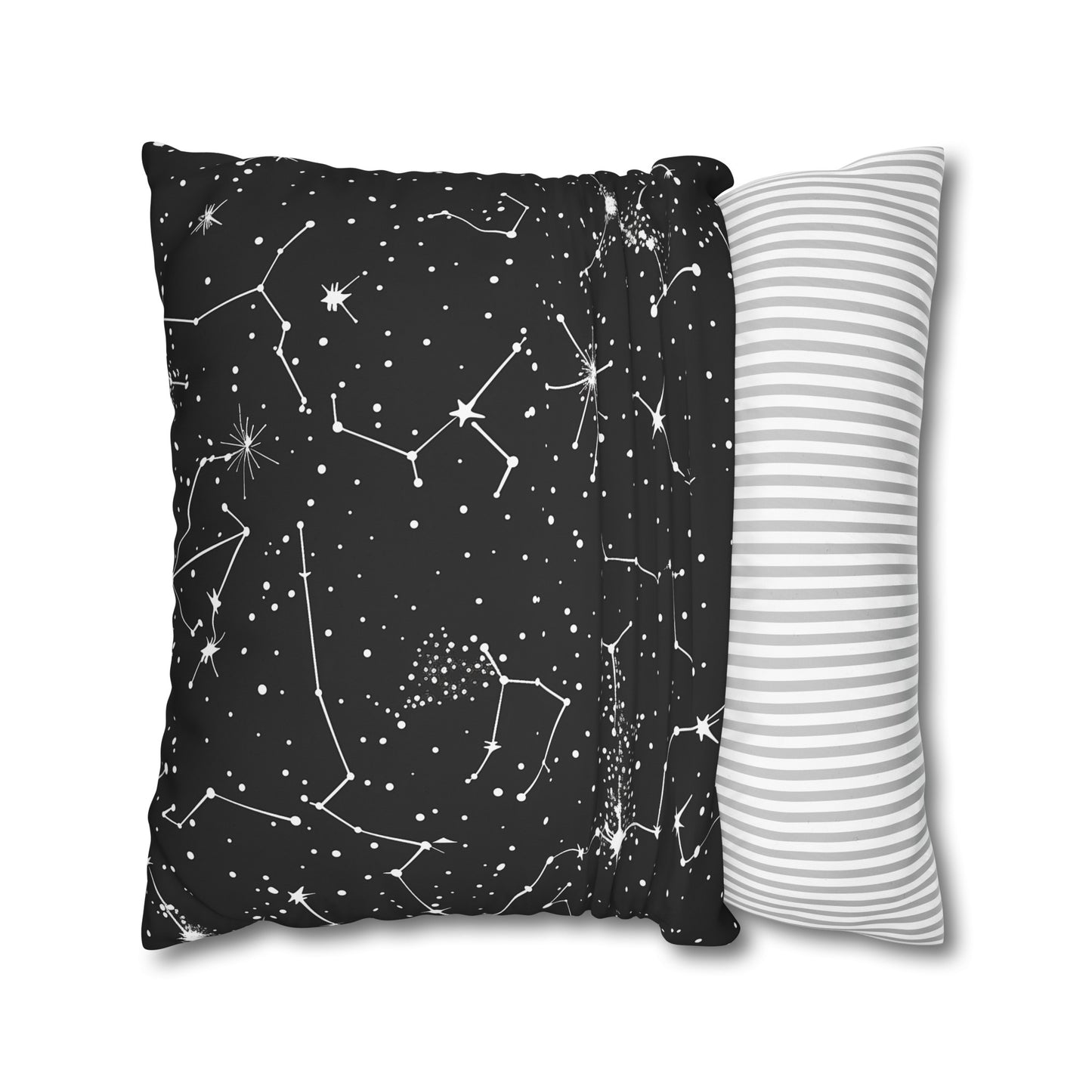 "Starry Night Pillow Case featuring Constellation Stars seamless pattern for magical sleep"