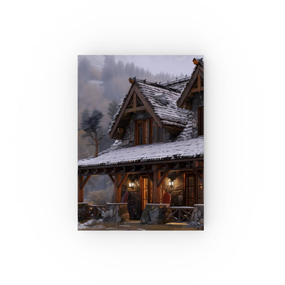 "Wilderness Retreat Mountain Cabin Journal - High-quality, versatile, perfect for all seasons, great gift. Escape to nature with this stylish journal! Shop now."