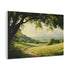 Peaceful Countryside — Canvas Wall Art — Side Profile & Stretched Corner Detail