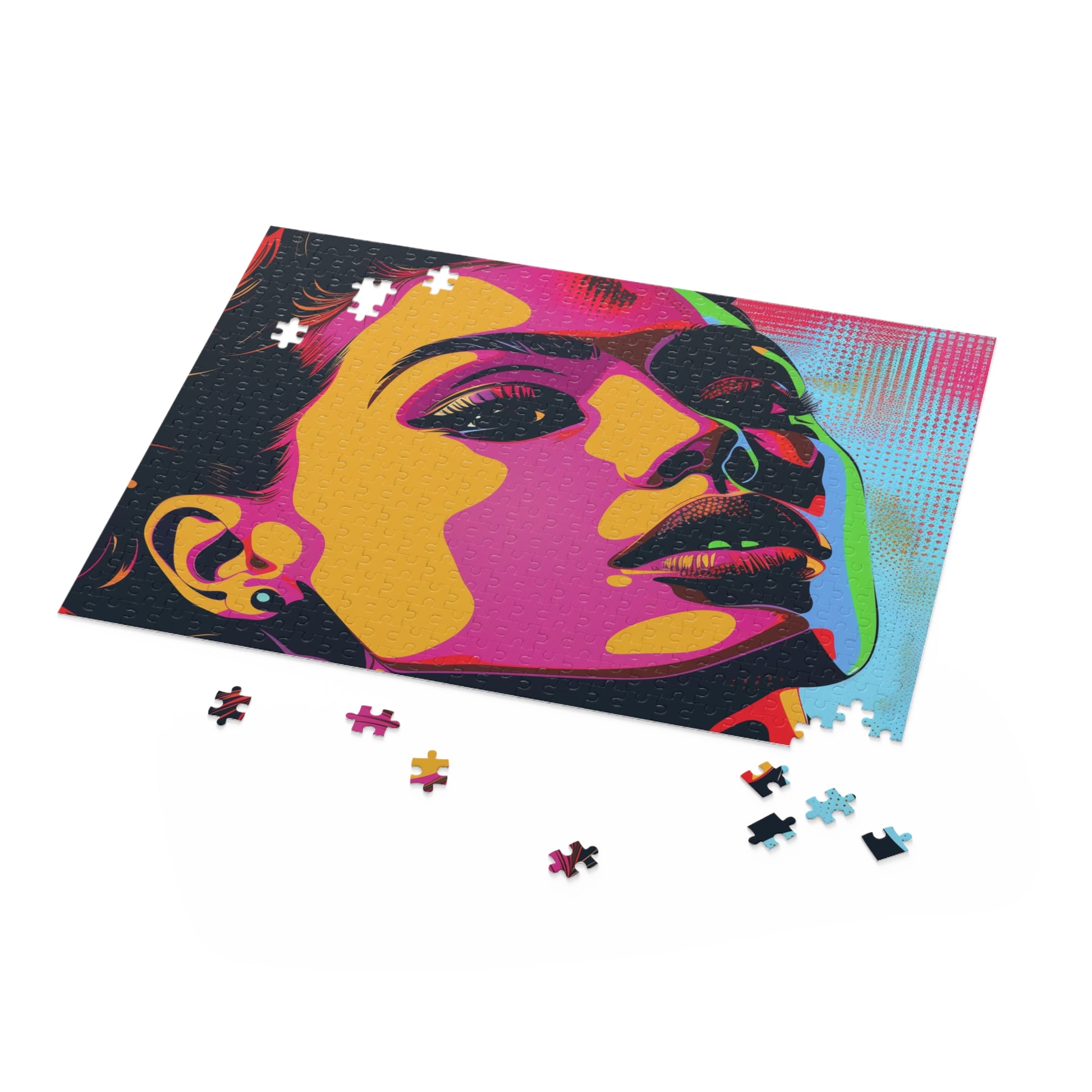 Colorful Pop Art Portrait Jigsaw Puzzle for Art Lovers and Enthusiasts