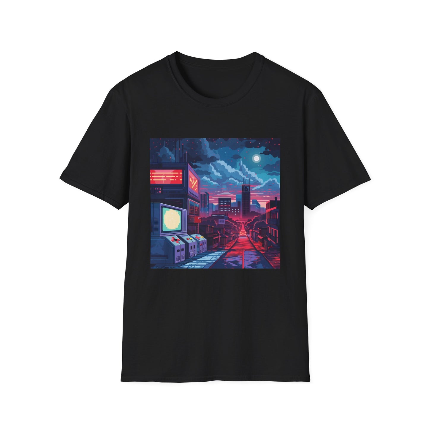 Pixel Power: Retro Gaming Nostalgia T-Shirt | T-Shirt | DTG, Men's Clothing, Regular fit, T-Shirts, Unisex, Women's Clothing | Prints with Passion