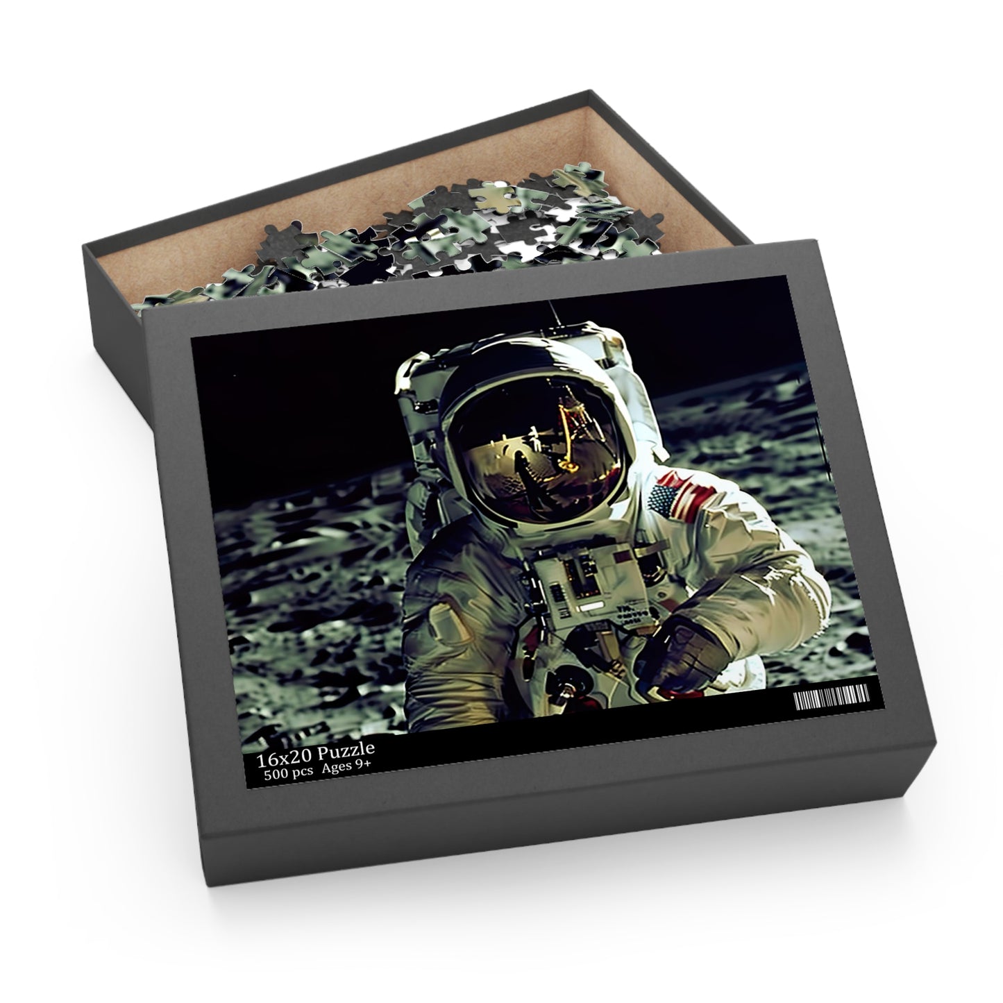 "Space Man Puzzle - Astronaut floating in space jigsaw puzzle for cosmic fun"