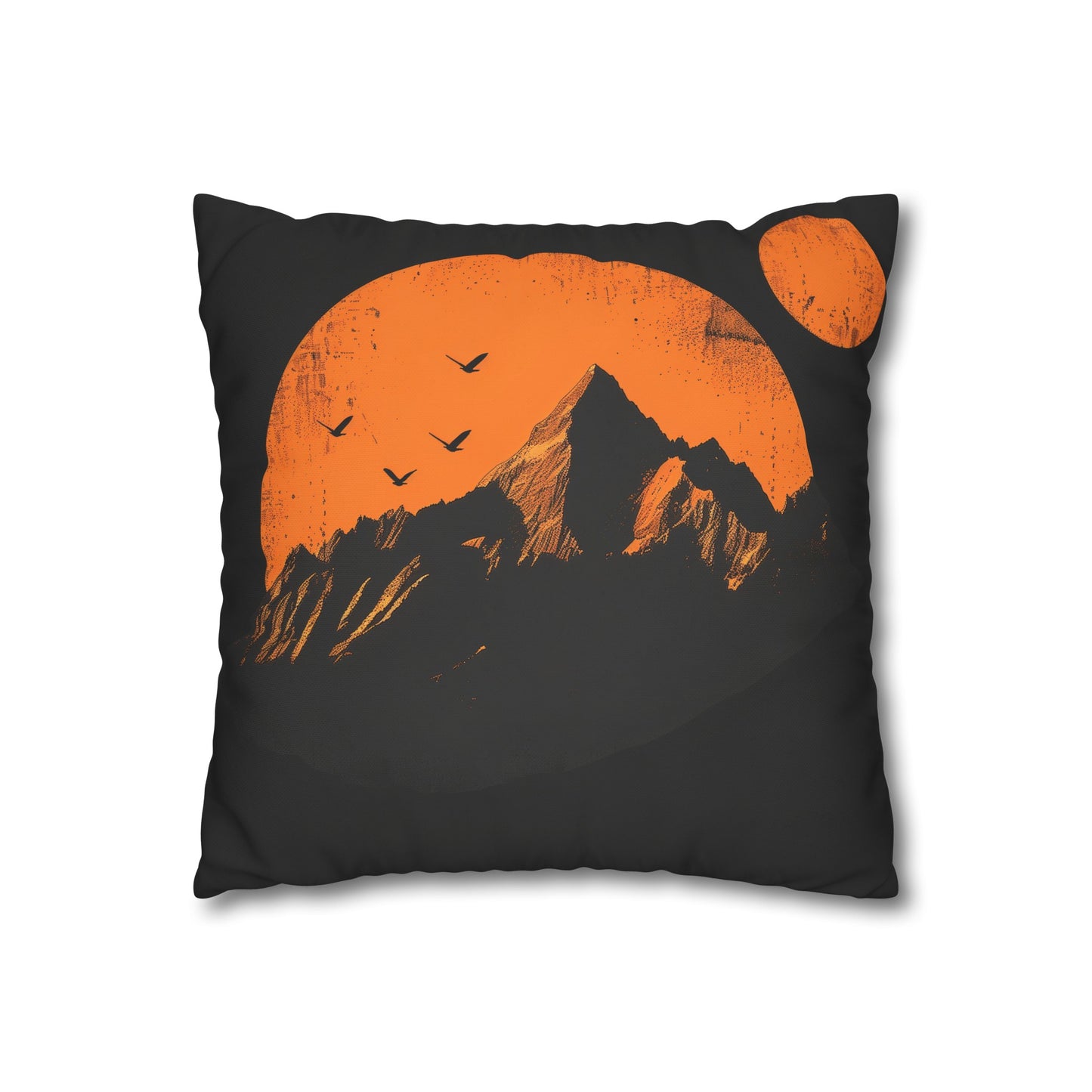 "Mountain Sunrise Pillowcase - Serene nature-themed bedding for all seasons, high-quality and stylish design"