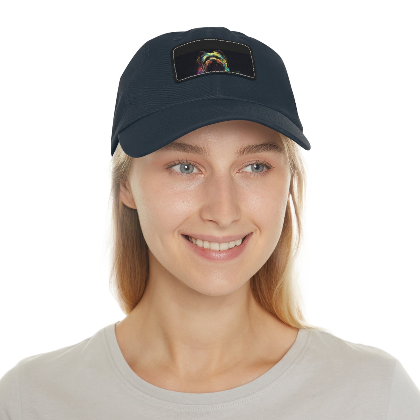 Adorable Yorkshire Terrier Embroidered Baseball Cap