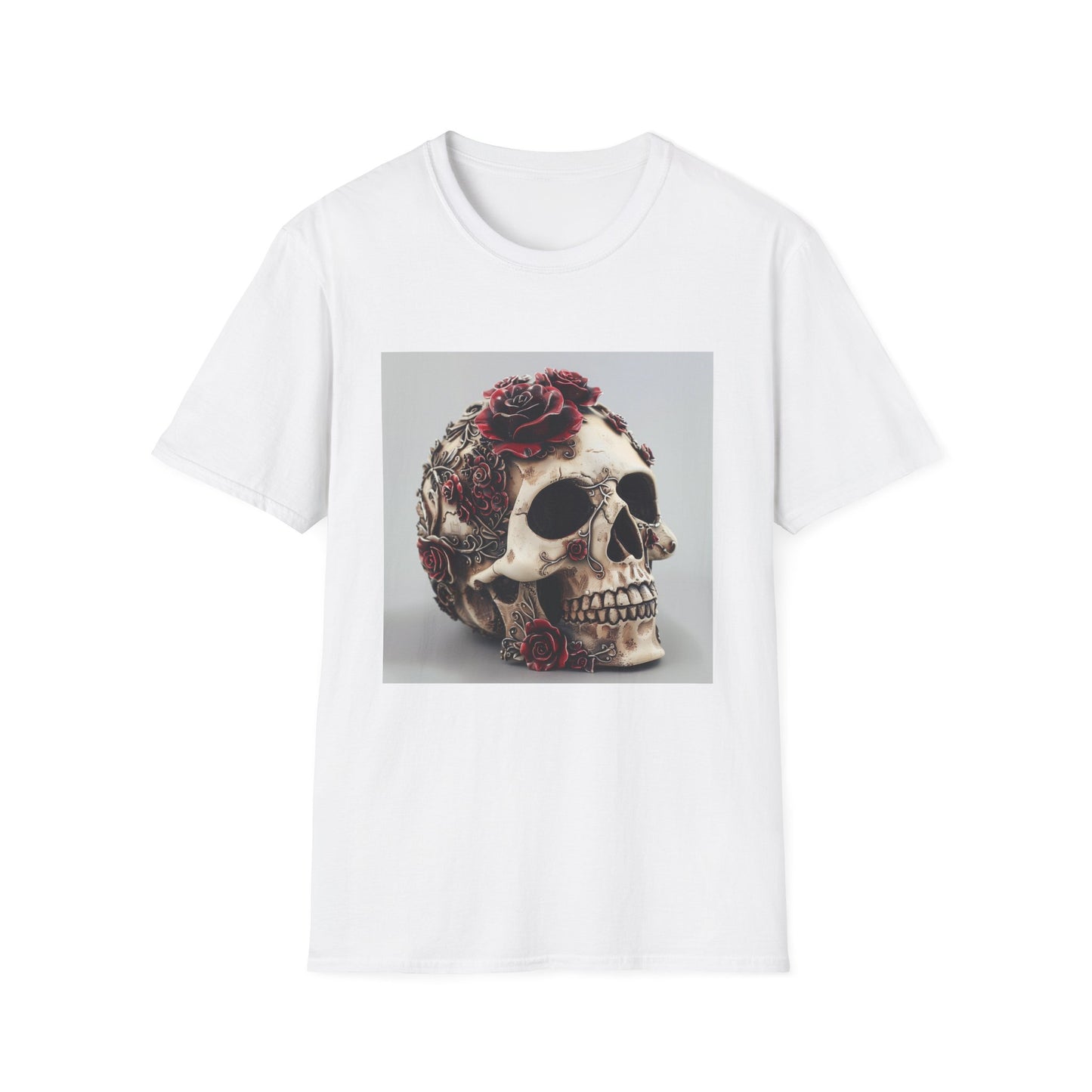 Memento Mori: Gothic Skull & Roses T-Shirt