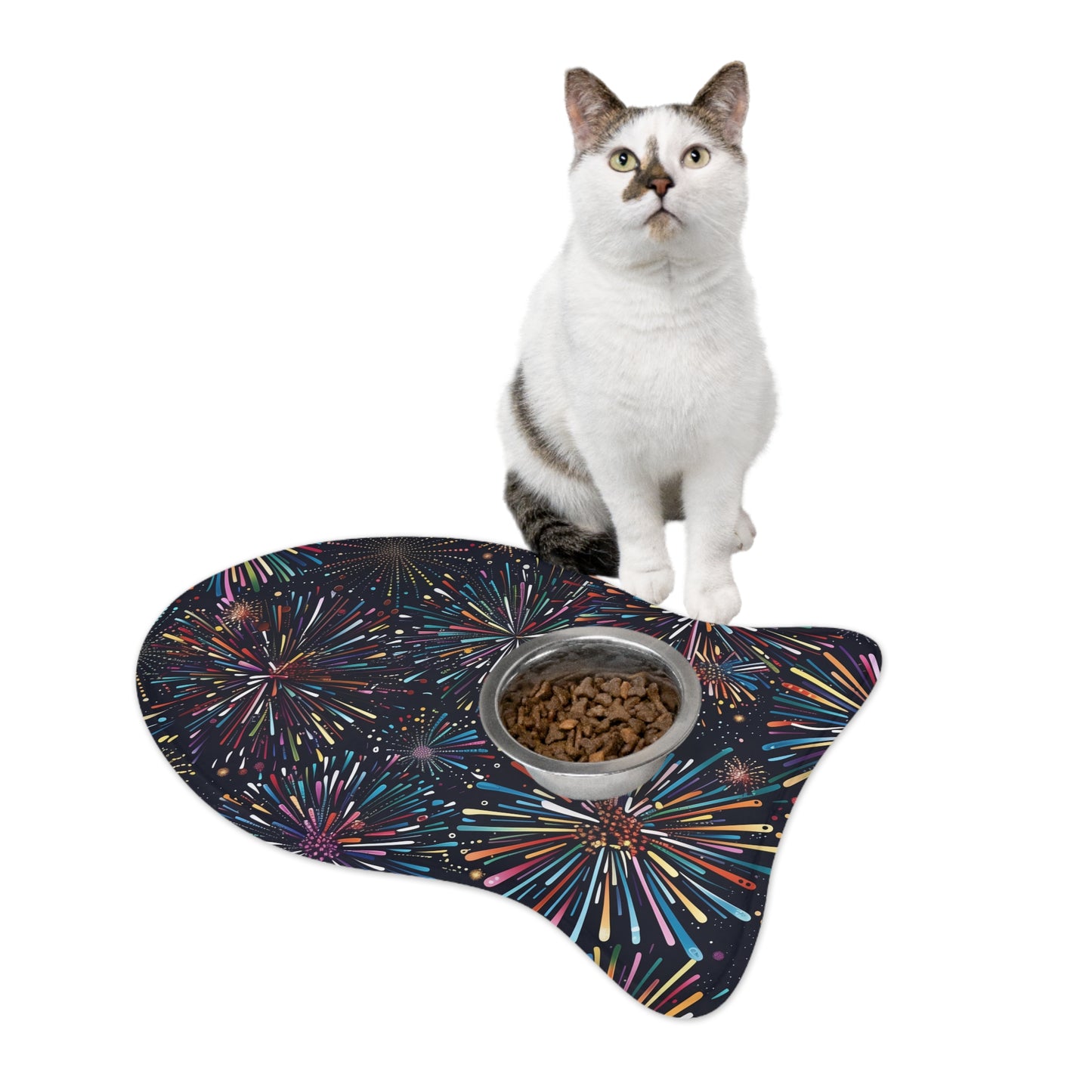 Fireworks Pet Feeding Mat